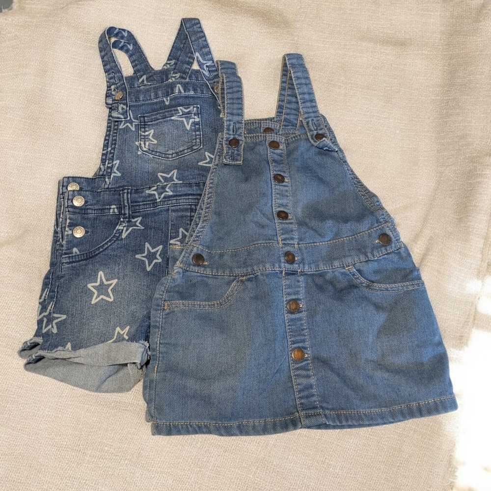 🚫Sold🚫Cat & Jack Blue Denim Kids Overalls